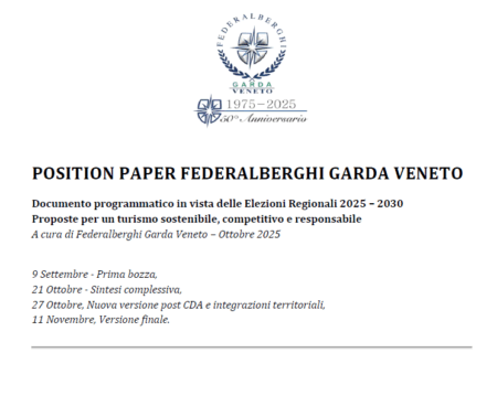 UN PATTO PER IL GARDA: FEDERALBERGHI GARDA VENETO DETTA L’AGENDA AI CANDIDATI ALLE REGIONALI DE BENI: “A VERONA L’ASSESSORATO AL TURISMO”